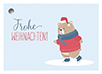 Geschenkanhänger - Eislaufbärchen