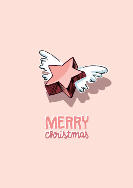 Postkarte - illi - KURUKA Merry Christmas