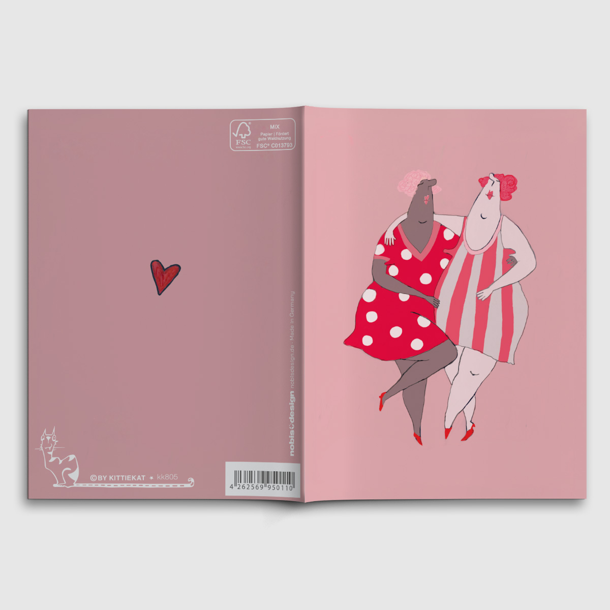Notizheft A6 - kittiekatstudio - bff