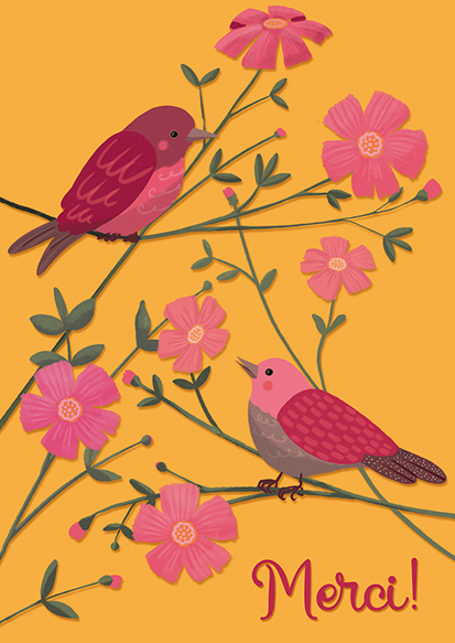 Postcard - Toni Starck - Birdie Merci