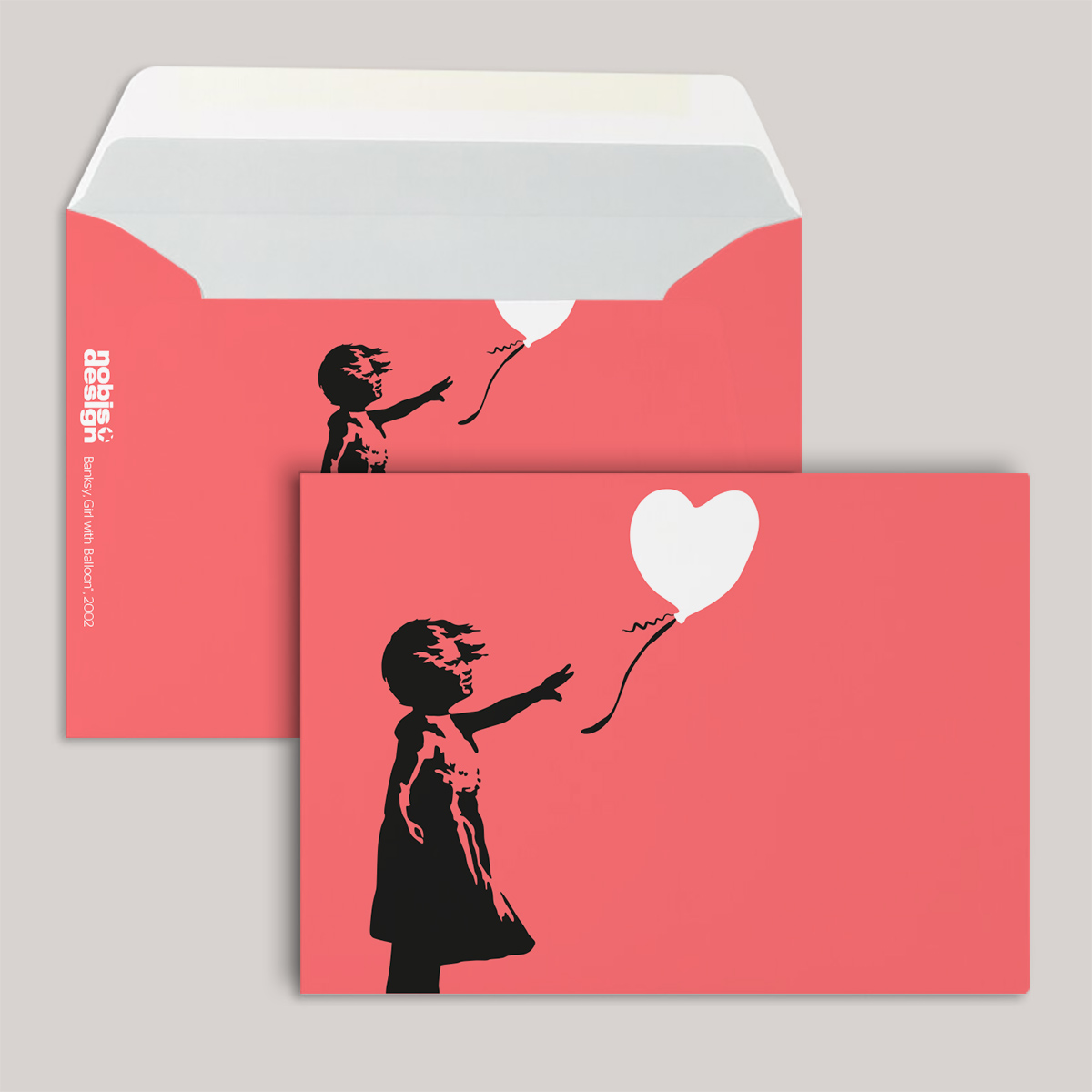 Umschlag - neonstyle - Girl with Heartballoon