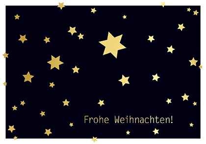 Postkarte - La Card - Weihnachtssternchen