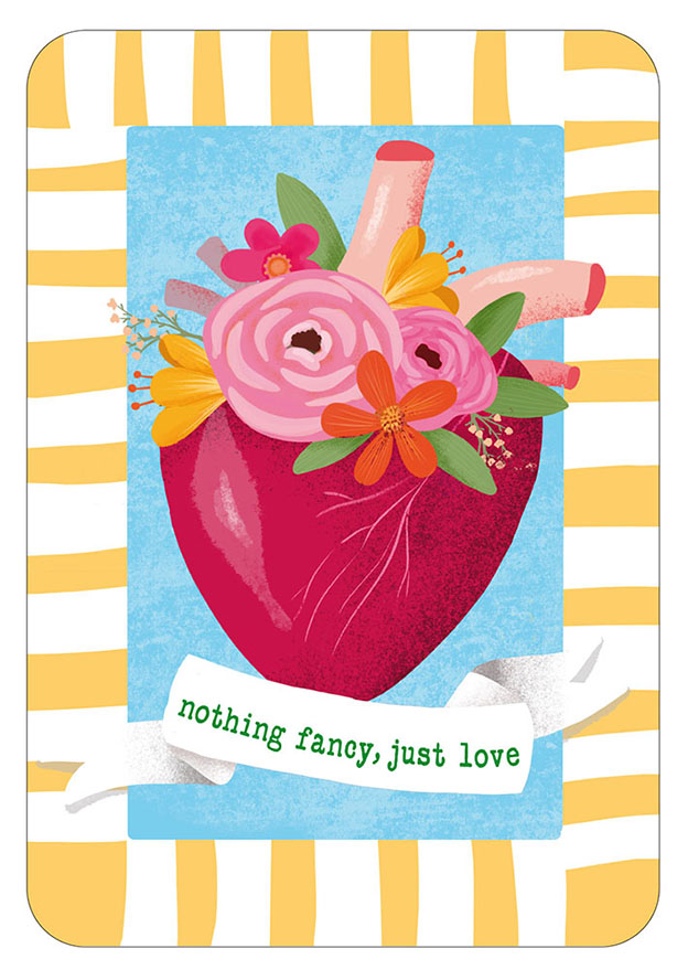 Postcard - Toni Starck - Lollipop - Nothing fancy heart
