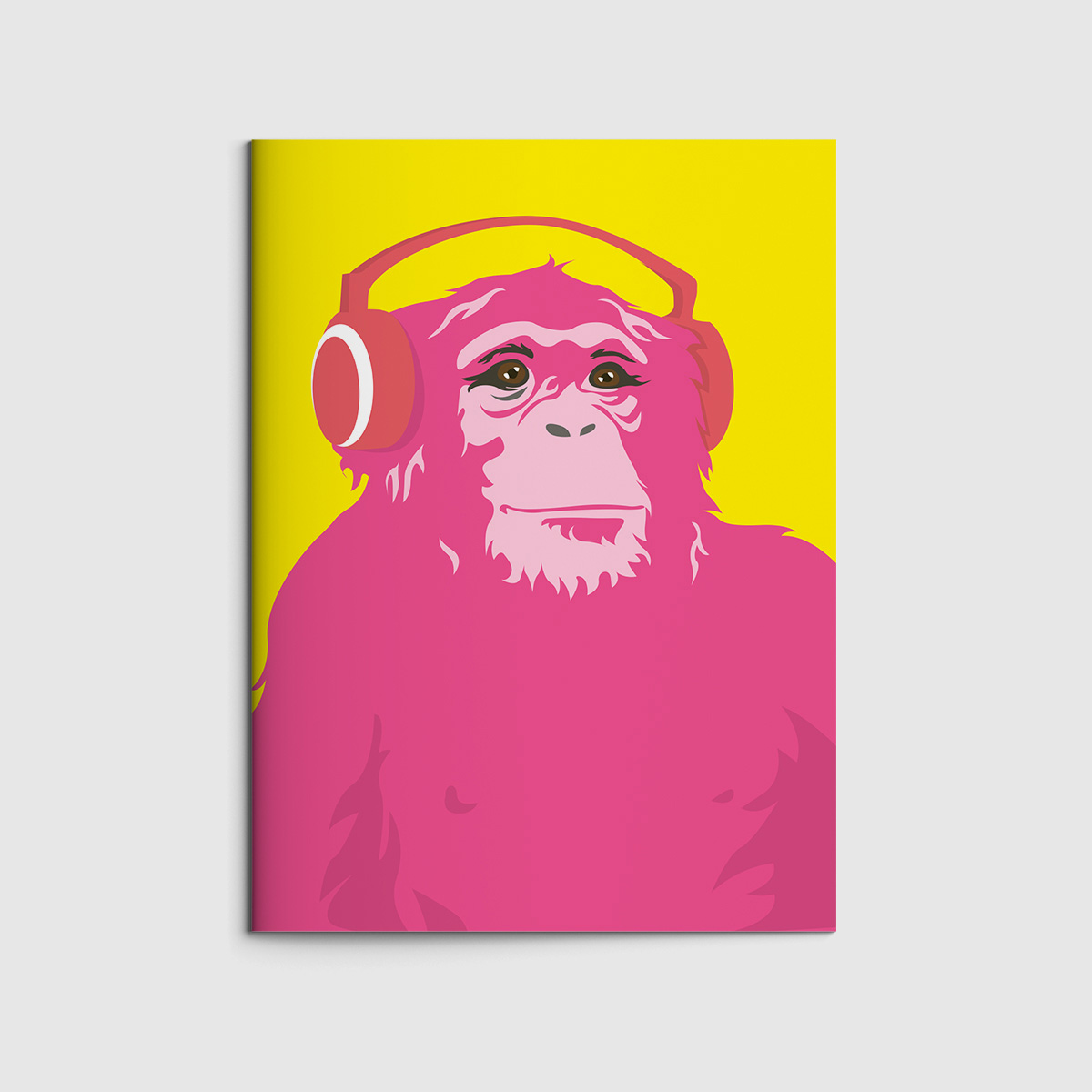 Notizheft A6 - neonstyle - Monkey