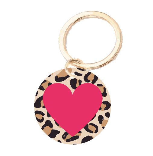 Key ring - Happy Plexis 3 cm - Leo Love