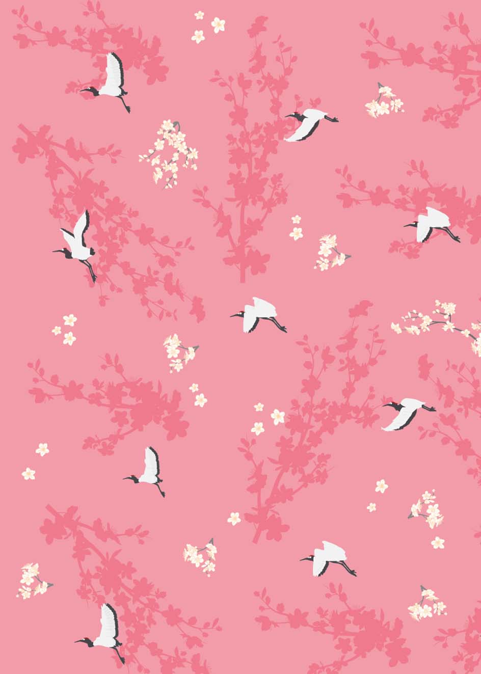 Wrapping paper - Toni Starck Pattern - Cranes