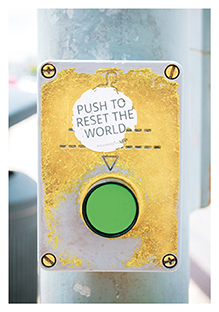 Postkarte - La Card - Reset the world