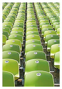 Postkarte - La Card - Empty seats Postkarte - La Card - Empty seats
