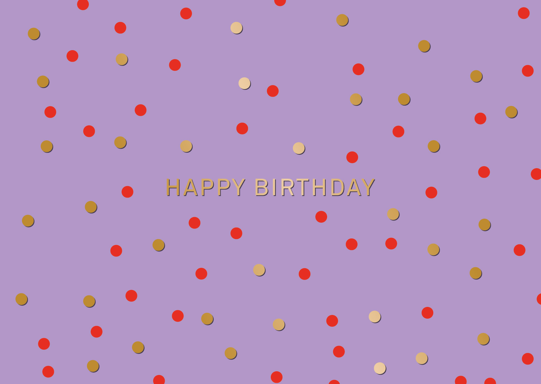 Postcard - Designfräulein - OroLumi - Happy Birthday