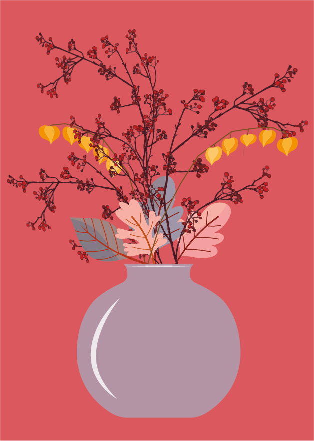 Postkarte - Toni Starck - autumn branches