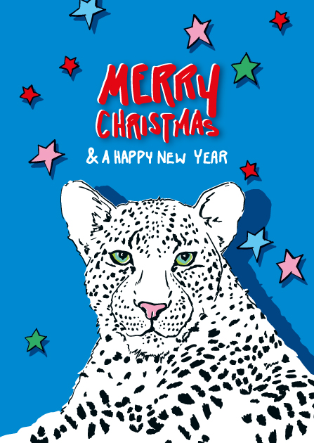 Postkarte - illi - LONO Merry Christmas & a Happy New Year