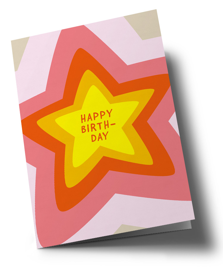 Klappkarte C6 - nola - Happy Birthday