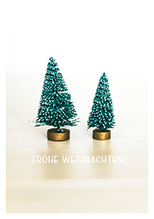 Postkarte - La Card - Minibäumchen