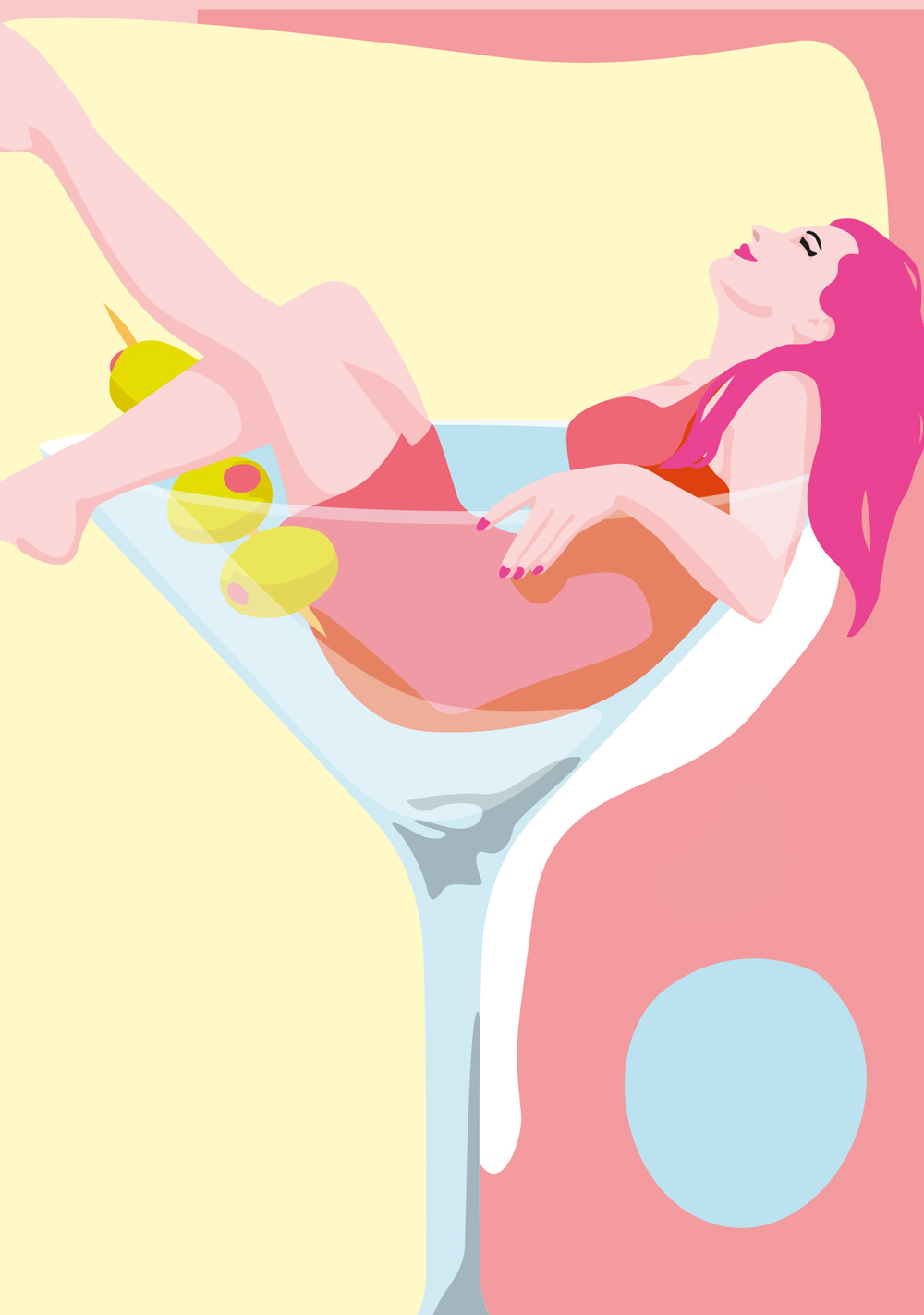 Postkarte - Limoncella - shaken not stirred Postkarte - Limoncella - shaken not stirred