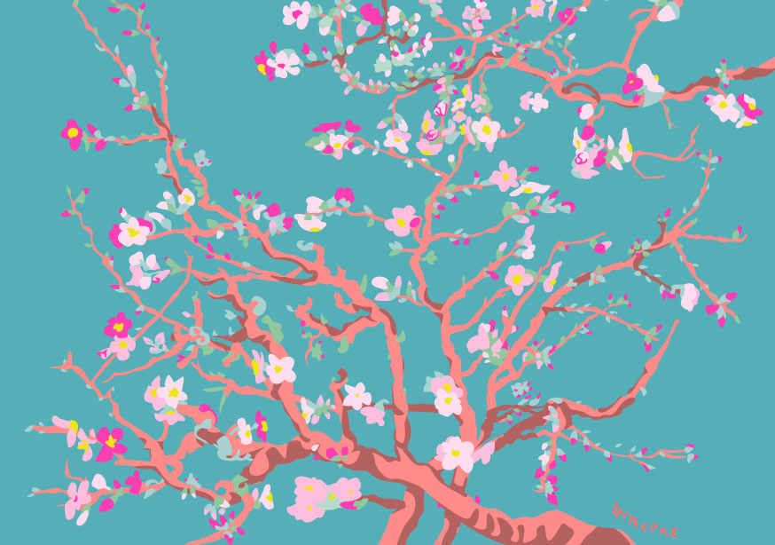 Postcard - Museum Art - Almond Blossom, van Gogh Postcard - Museum Art - Almond Blossom, van Gogh
