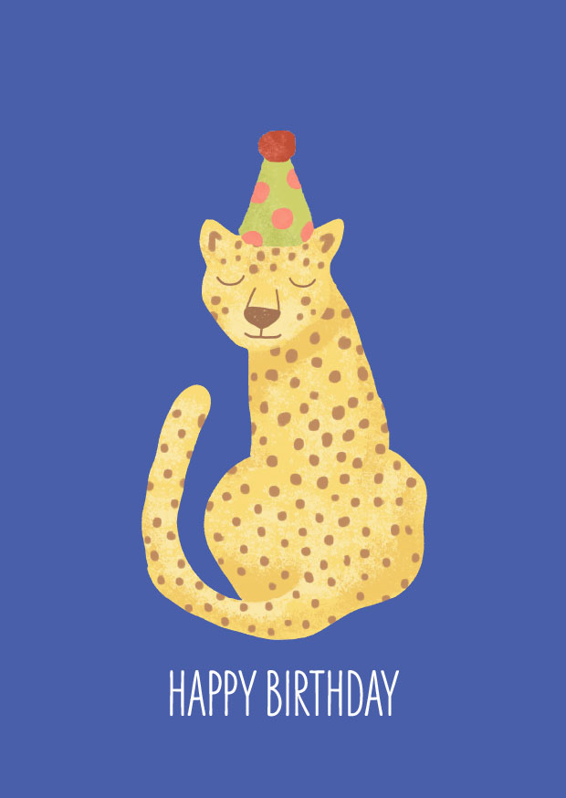 Postcard - Andrea Liesert - HAPPY BIRTHDAY LEO