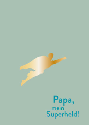 Postcard - Toni Starck - Superheld Papa