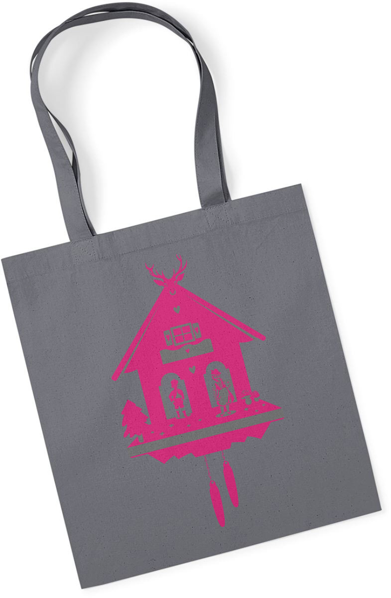 Bio-Baumwolltasche - Kuckucksuhr Bio-Baumwolltasche - Kuckucksuhr