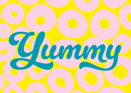 Postcard - happy wrong - Yummy