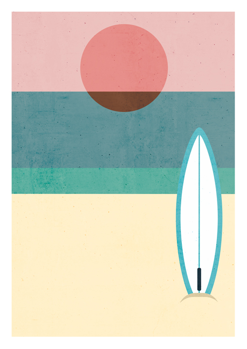 Postkarte - Daria Ivanova - Surfer Postkarte - Daria Ivanova - Surfer