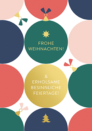 Postkarte - La Card - Weihnachtskreise