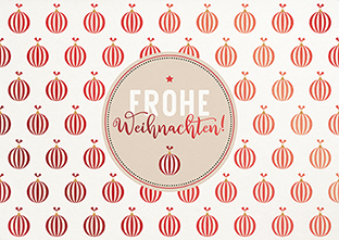 Postkarte - La Card - Christbaumkugeln Postkarte - La Card - Christbaumkugeln