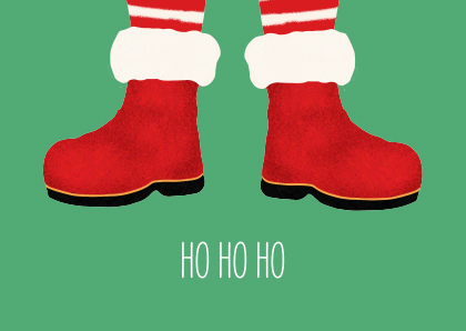 Postkarte - andrea liesert - ho ho ho