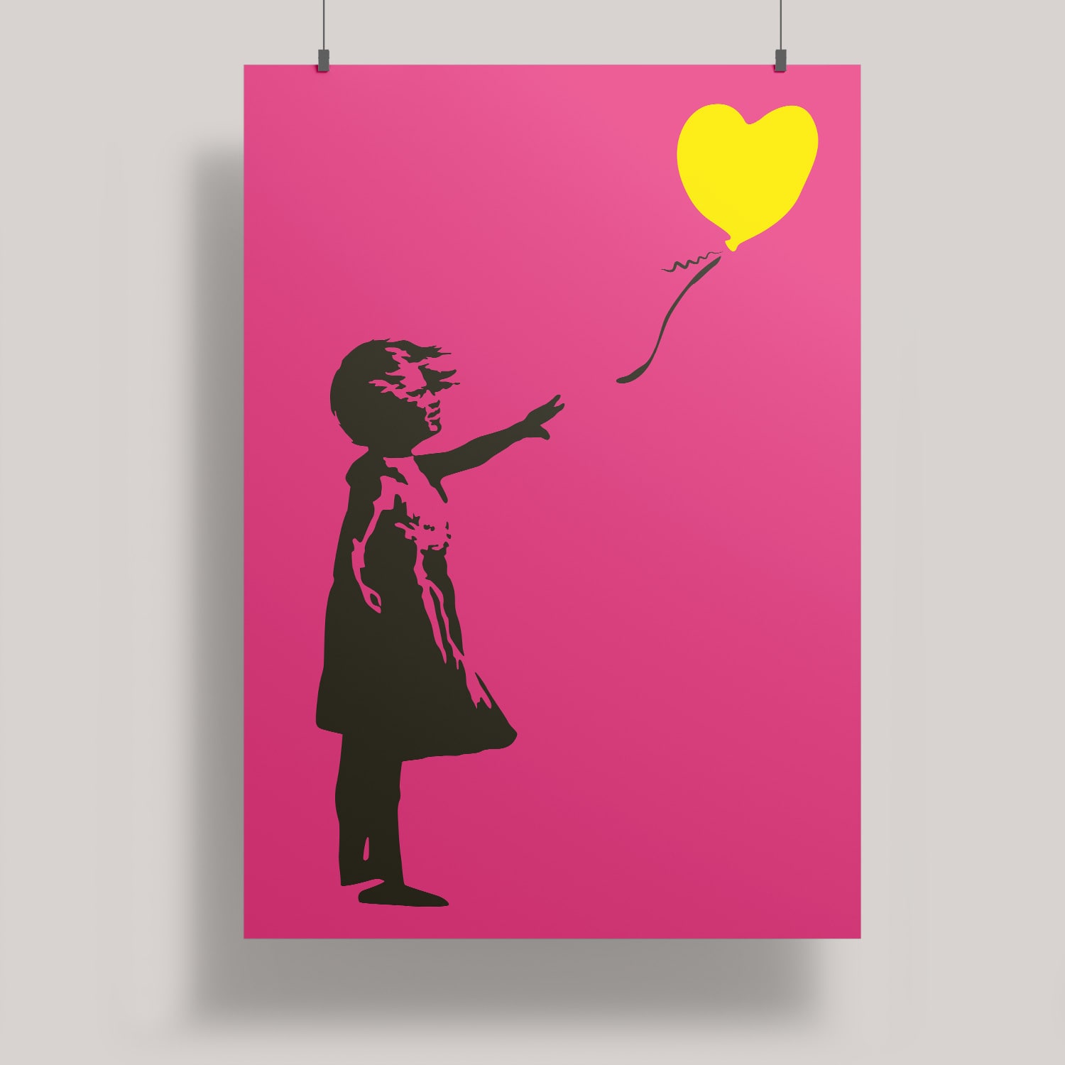 ArtPrint A4 - Modern Art - Girl with balloon