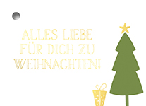 Geschenkanhänger - Alle Liebe Weihnachten