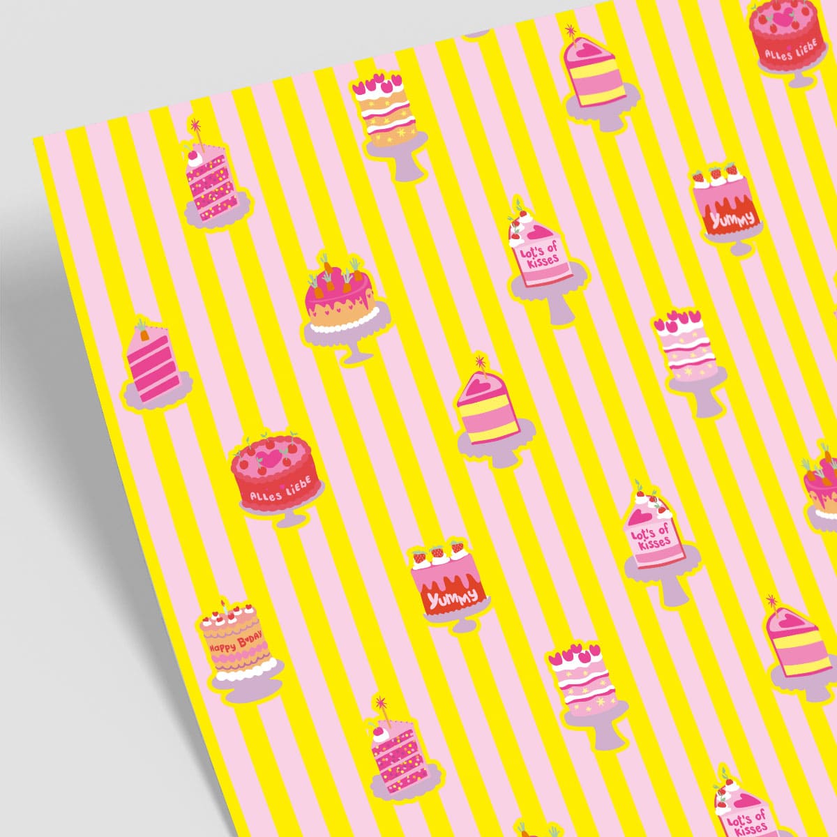 Geschenkpapier - neonstyle - Torten
