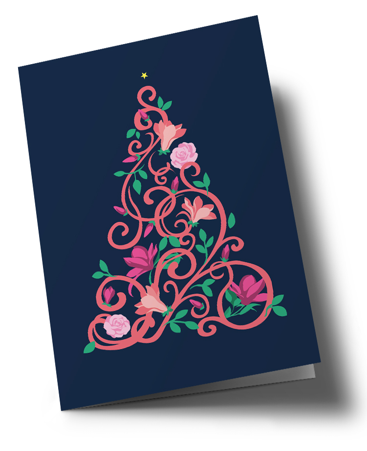 Doublecard C6 - happiness - Christmas Tree Doublecard C6 - happiness - Christmas Tree