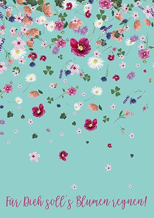 ArtPrint A5 - m-illu -Blumenregen