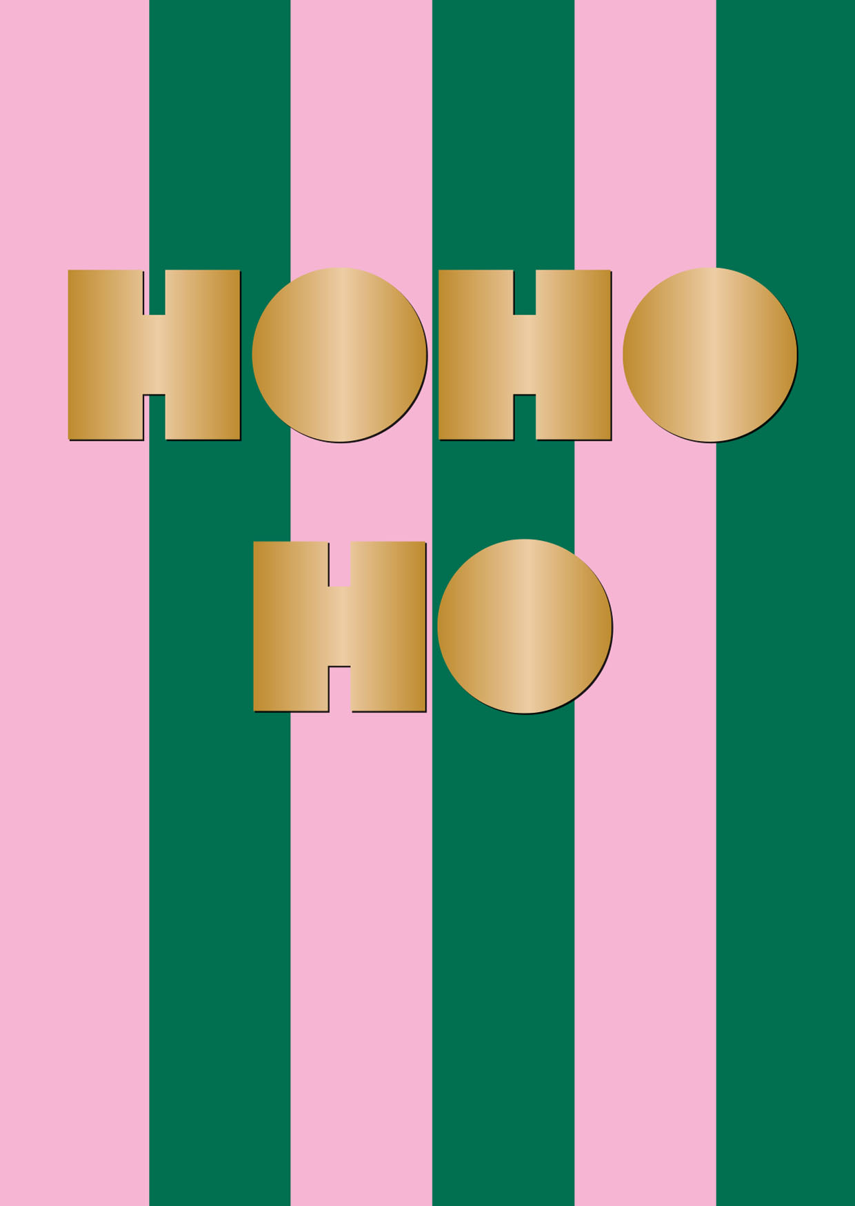 Postkarte - Designfräulein - OroLumi - Ho ho ho