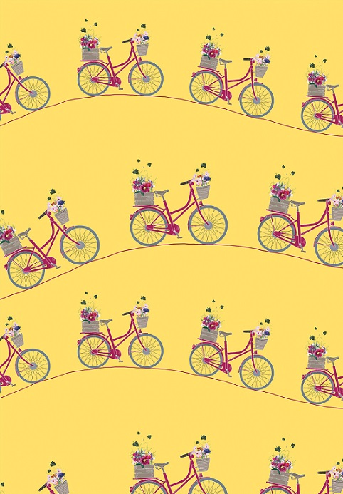Wrapping paper - m-illu - Bike yellow Wrapping paper - m-illu - Bike yellow