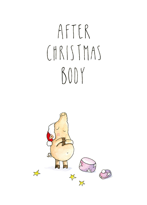Postkarte - Tabea Güttner - After Christmas Body
