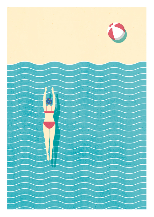 Postkarte - Daria Ivanova - Schwimmer Postkarte - Daria Ivanova - Schwimmer