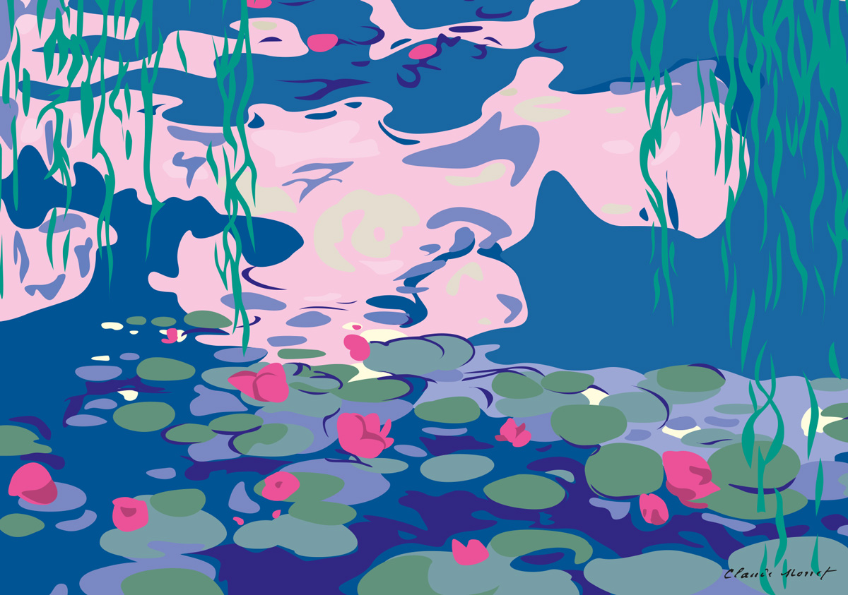 Postkarte - Museum Art - Water Lilies 1915, Monet Postkarte - Museum Art - Water Lilies 1915, Monet