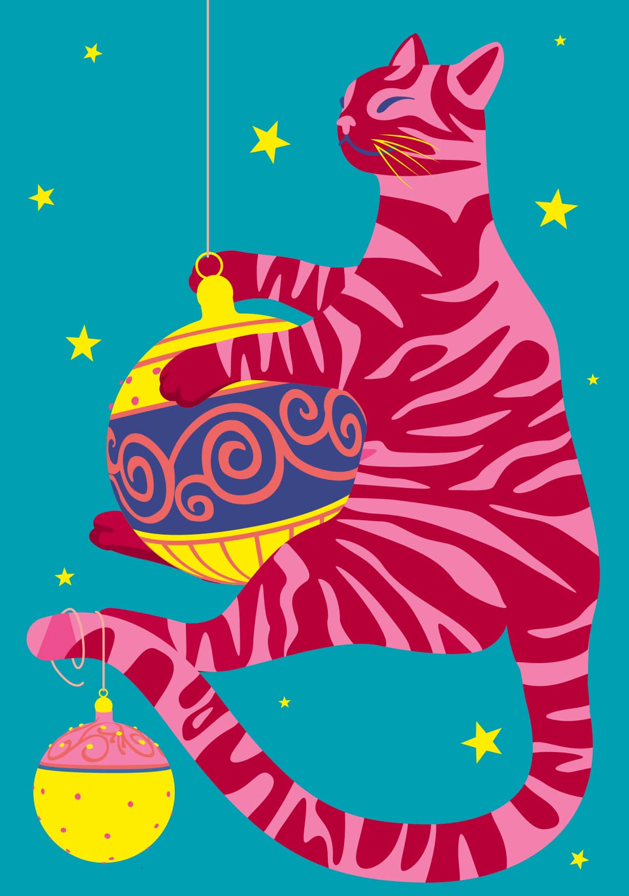 Postcard - luminous - Cat