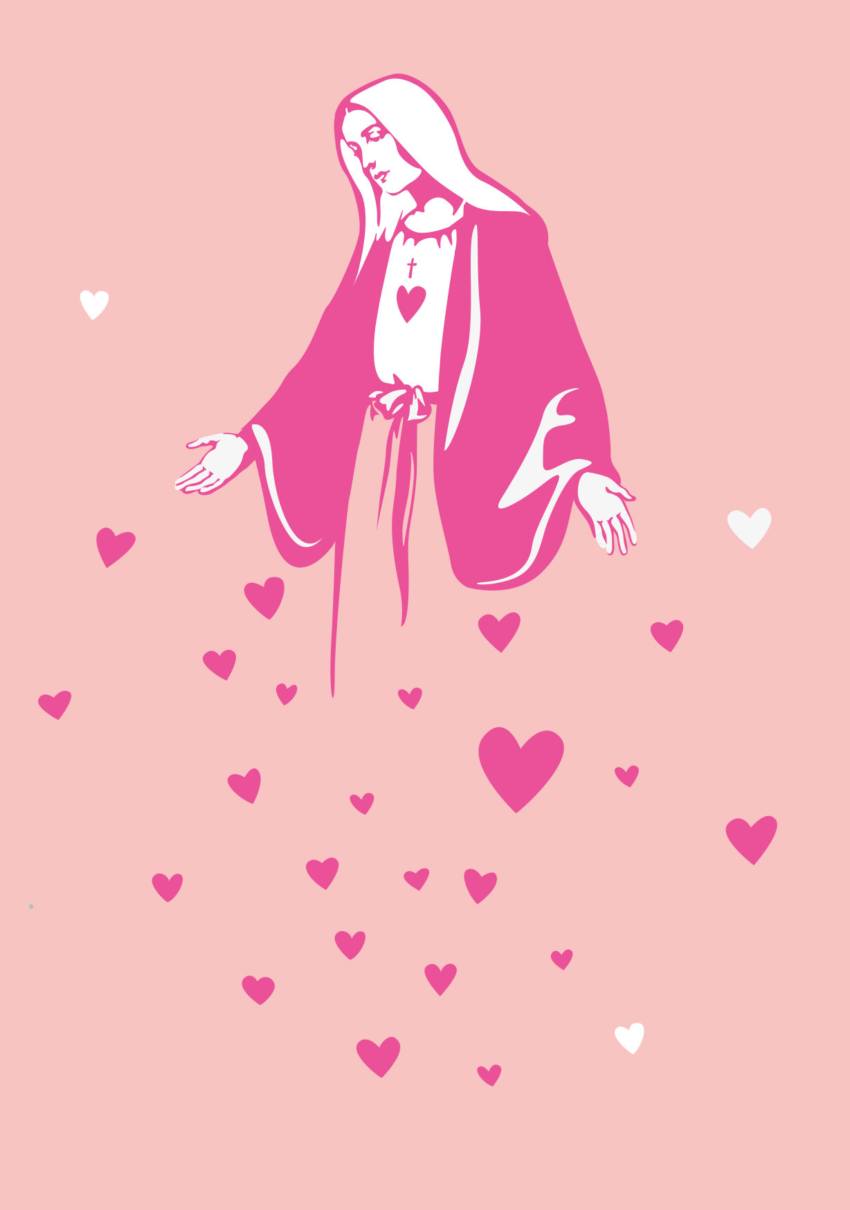 Postcard - luminous - Madonna Postcard - luminous - Madonna