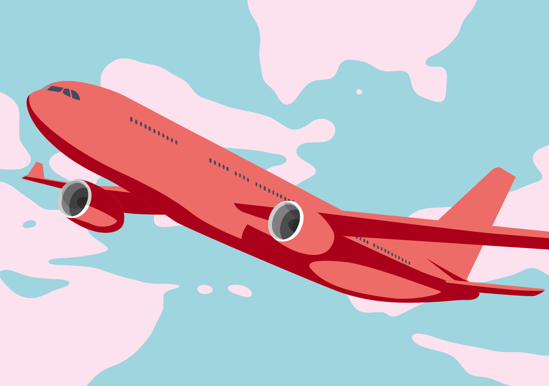 Postcard - Luminous - Airplane