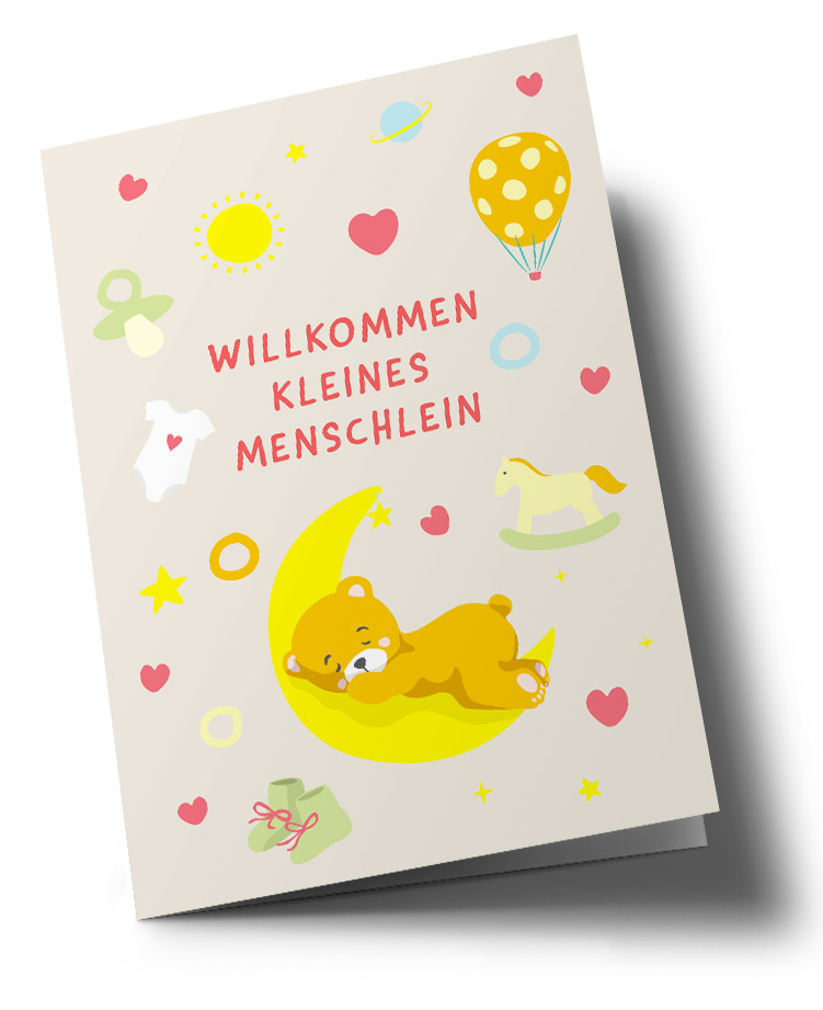 Doublecard C6 - nola - Willkommen kleines Menschlein