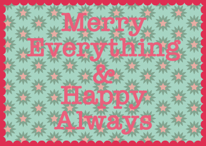 Postkarte - Toni Starck - Merry Everything