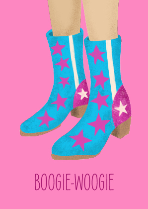 Postkarte - andrea liesert - boogie-woogie