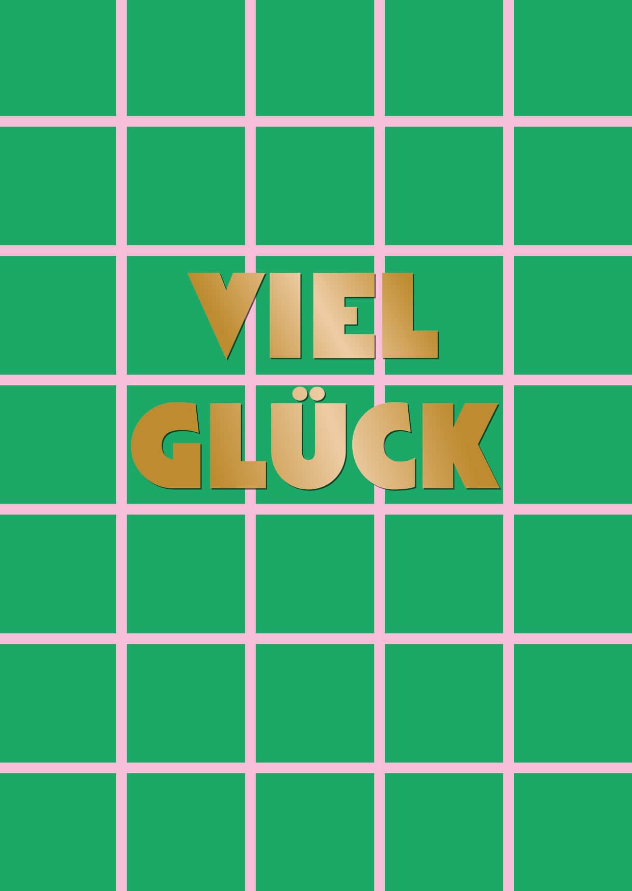 Postcard - Designfräulein - OroLumi - Good luck