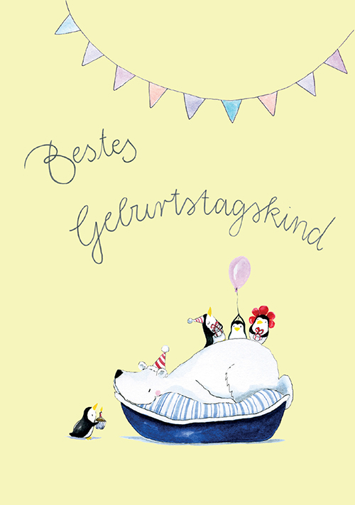 Postkarte - Tabea Güttner - Bestes Geburtstagskind