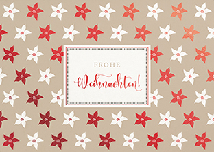 Postkarte - La Card - Weihnachtssterne