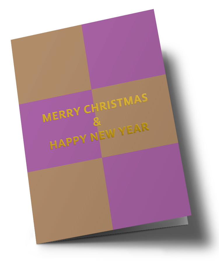 C6 folding card – mareille – Merry Christmas – Sand Cedar