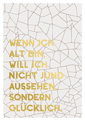 Postkarte - La Card - Alt aussehen