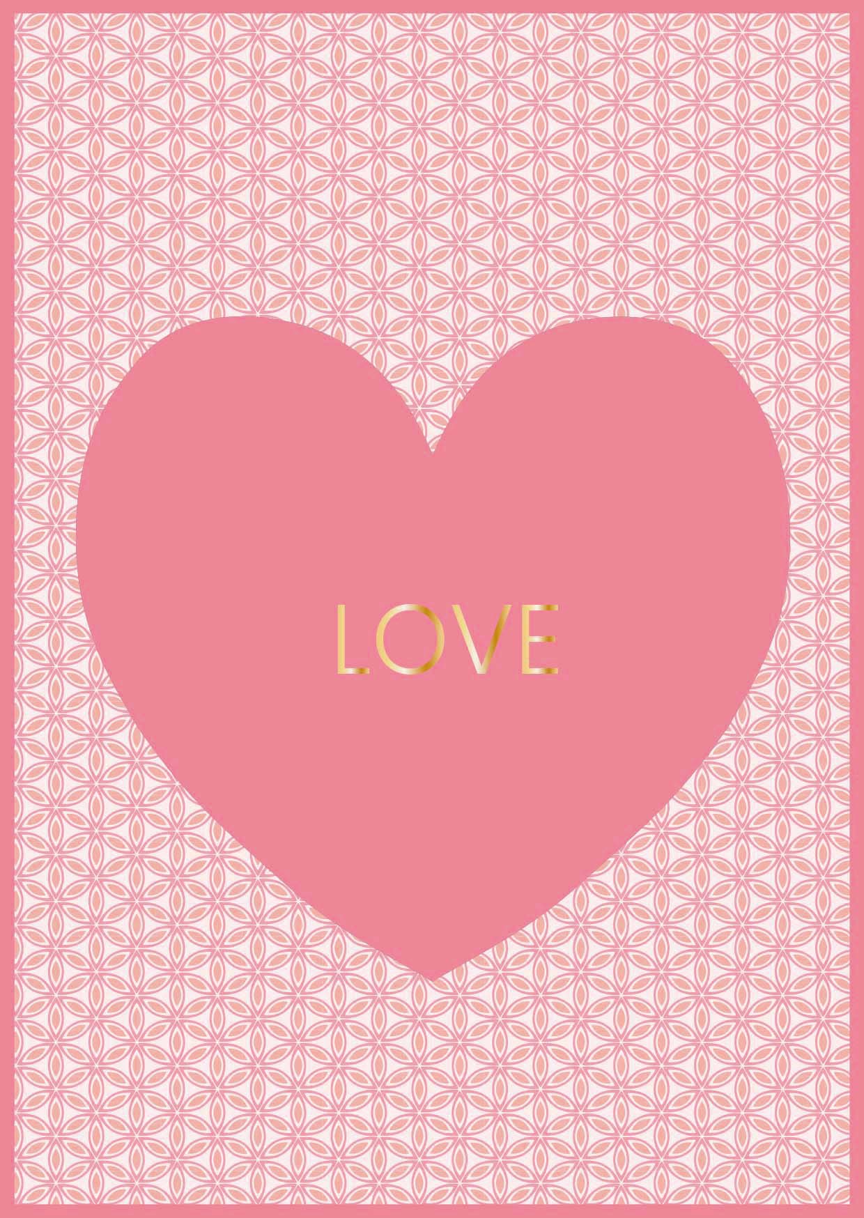 Postcard - Toni Starck - love, big heart