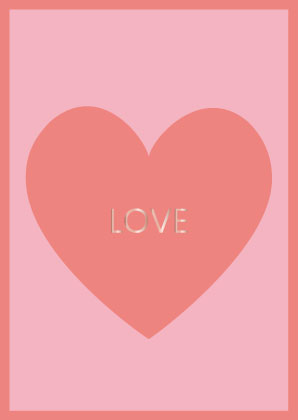 Postcard - Toni Starck - love, big heart